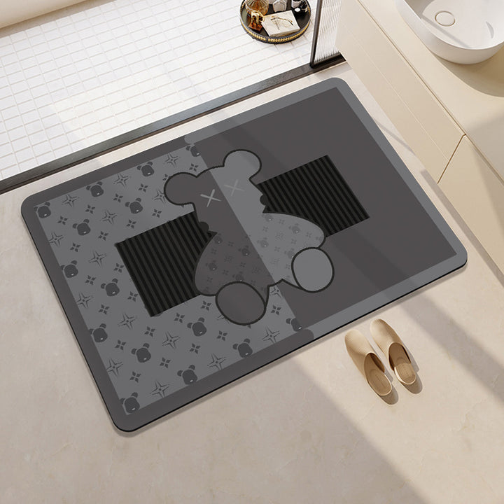 Cute Cartoon-Themed Bath Mat Bowlift