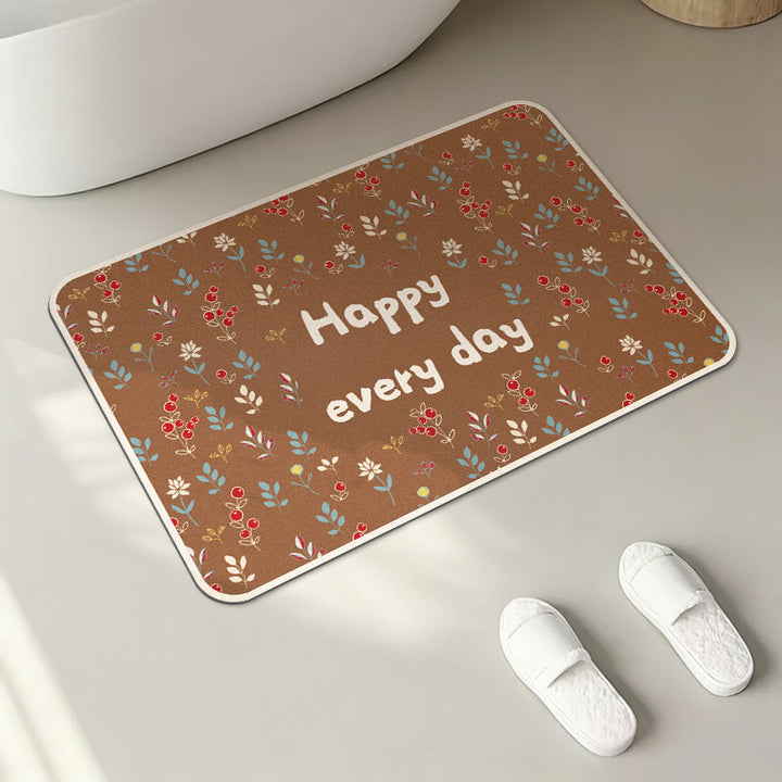Inspirational Quote Bath Mat