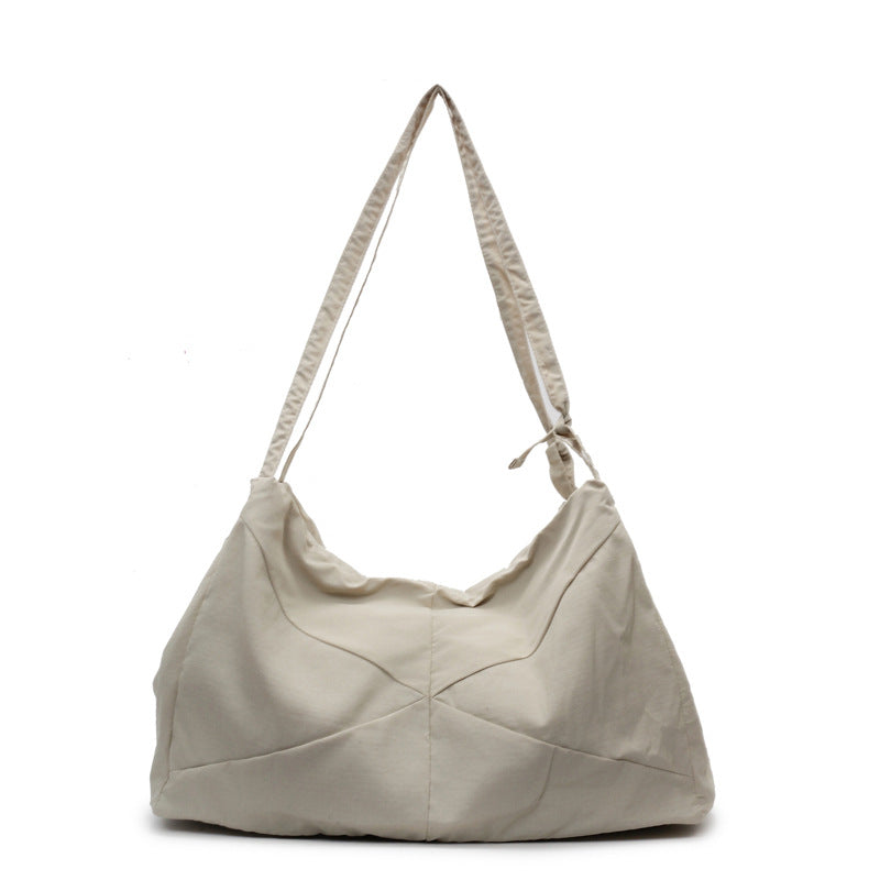 Textured Fabric Shoulder Hobo Bag Bowlift