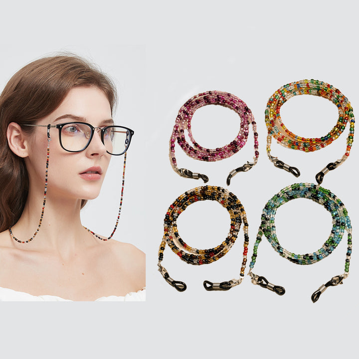 Beaded Eyewear Chain with Secure Clasp Bowlift