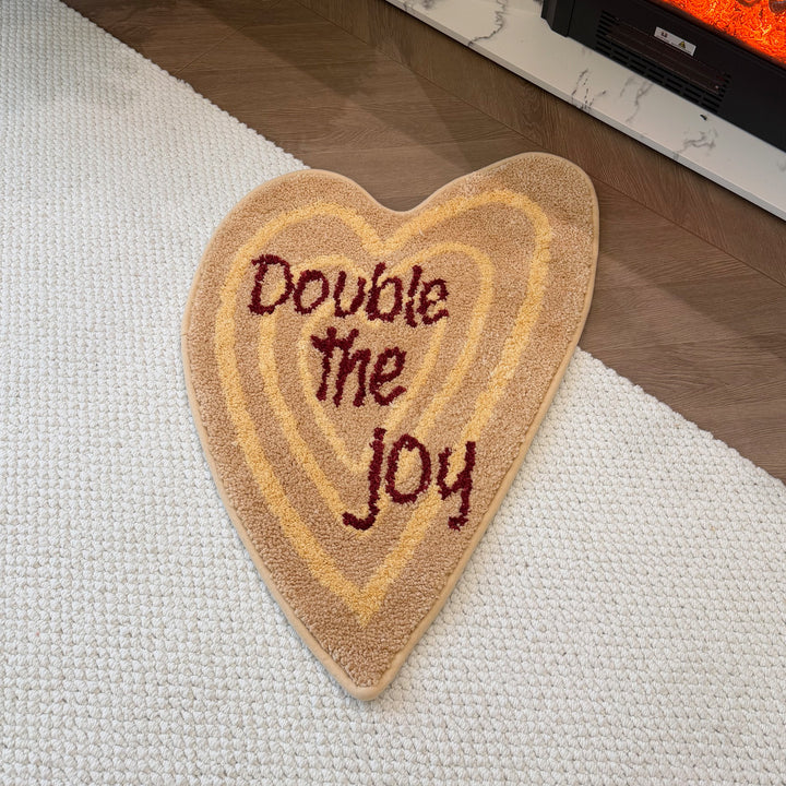 Heart-Shaped Cozy Bath Rug Bowlift