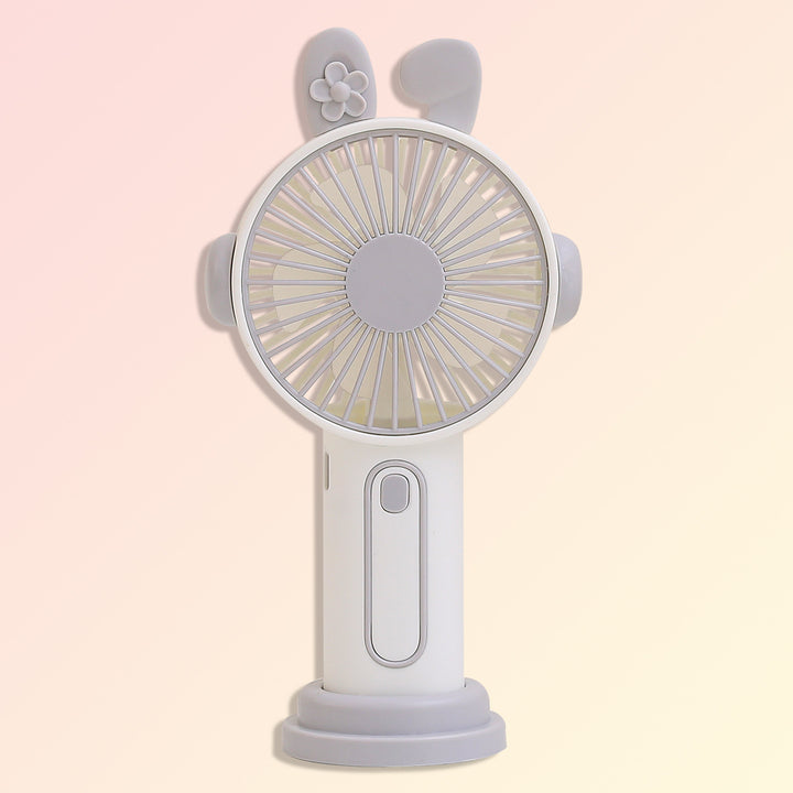 Women Portable Mini-Fan with Colorful Ears Bowlift