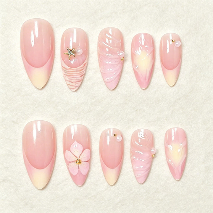 Decorative Press-On Nail Art Set Bowlift