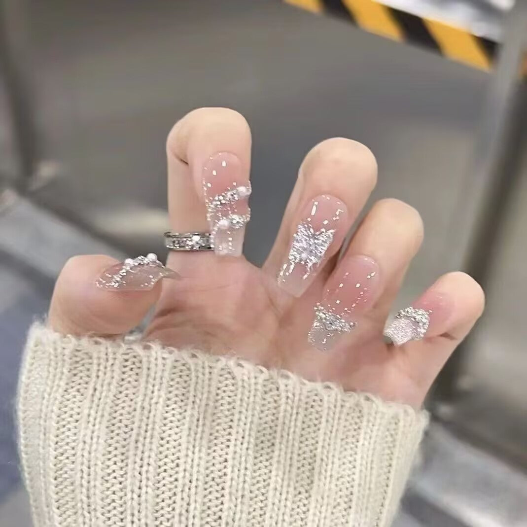Whimsical Character-Designed Press-On Nail Art Bowlift