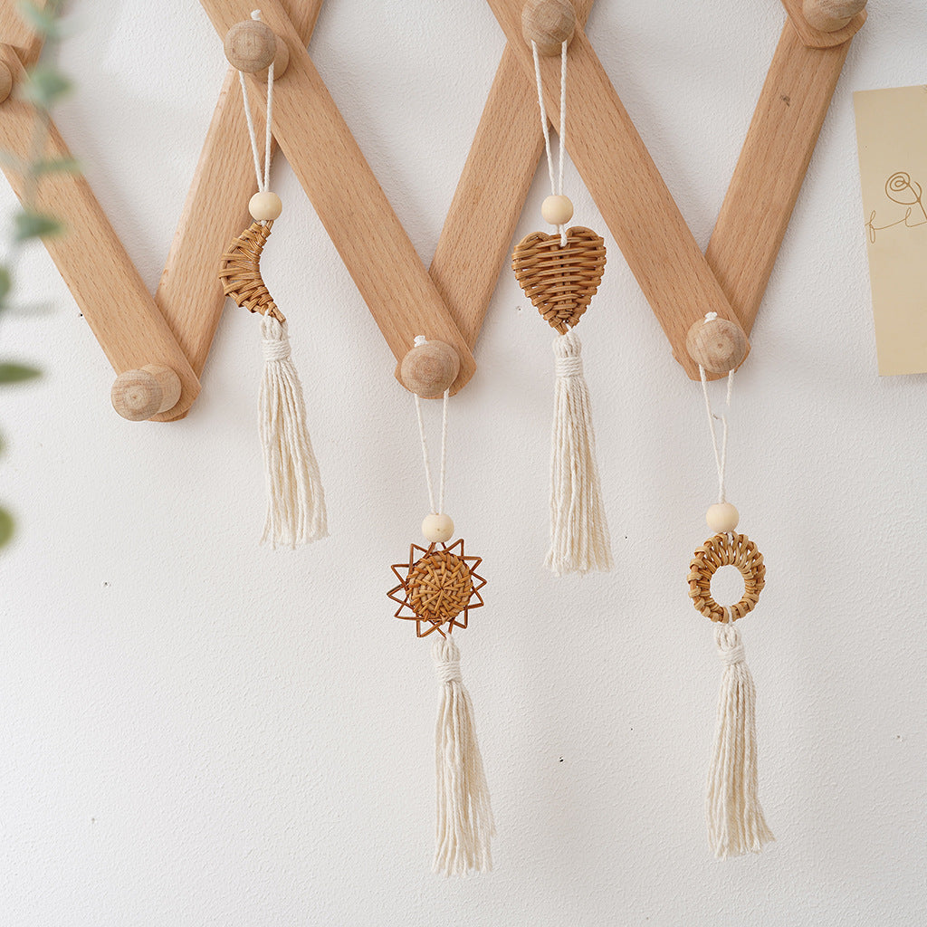 Boho Chic Woven Heart Wall Hanging Bowlift