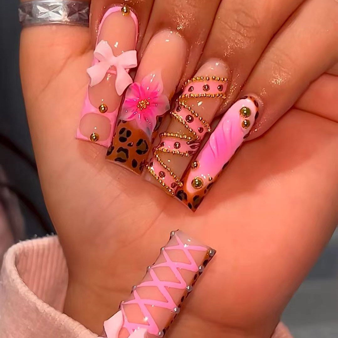 Decorative Press-On Nail Art Set Bowlift 1787368939