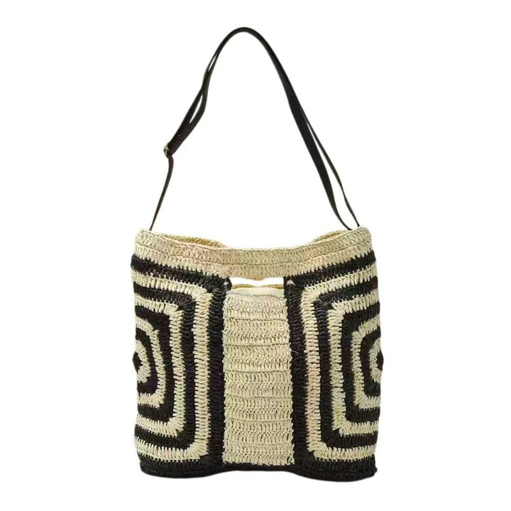 Handbag with Modern Geometric Design Bowlift