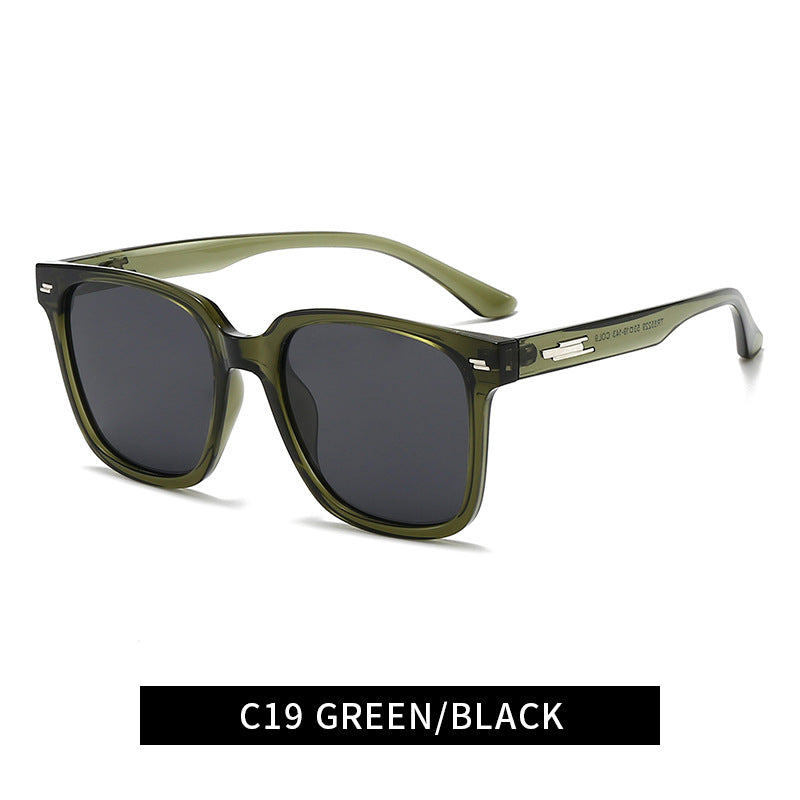 Women's fashionable square sunglasses with UV protection and flexible frame Bowlift