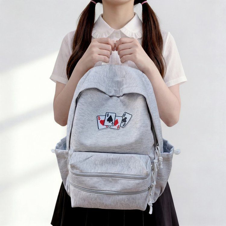 Playful Graphic Print Backpack