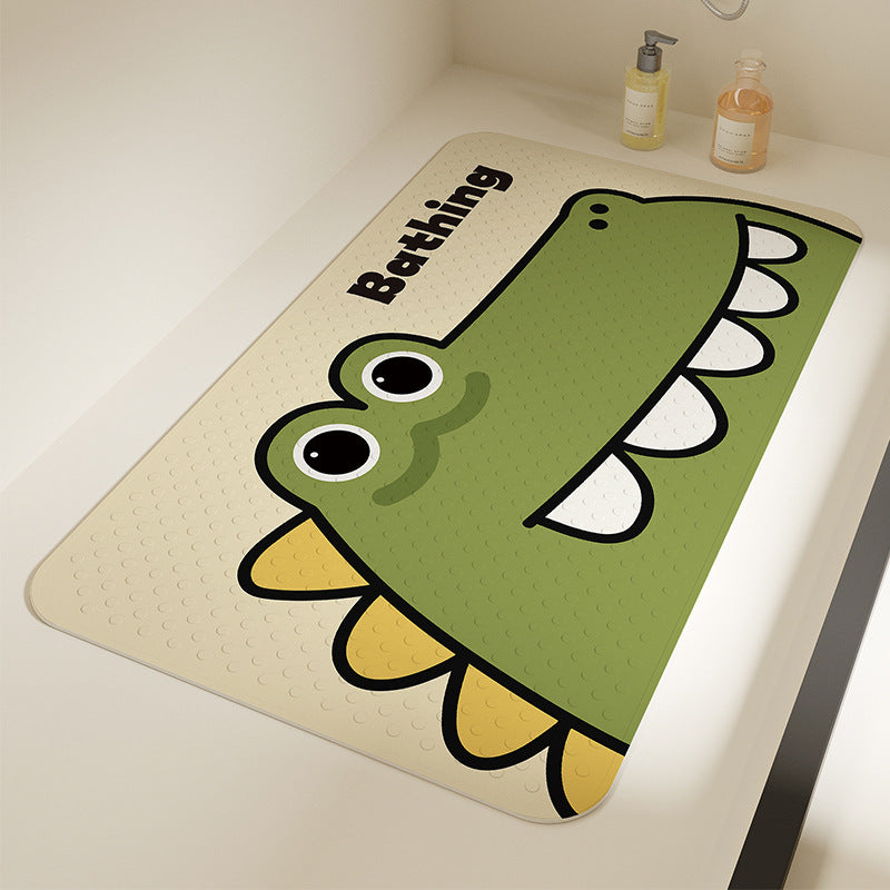 Cute Cartoon Dinosaur Bath Mat Bowlift