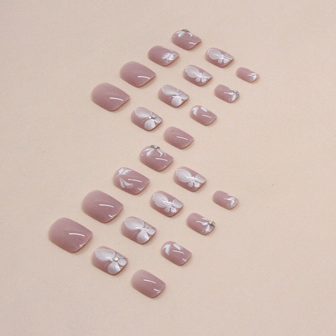 Artistic Butterfly-Inspired Nail Extensions Bowlift