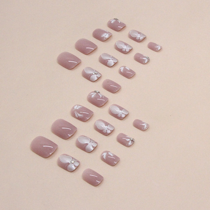 Artistic Butterfly-Inspired Nail Extensions Bowlift