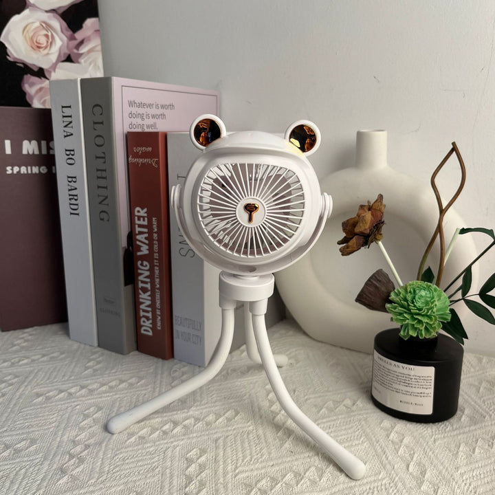 Cute Animal-Themed Portable Desk Fan Bowlift