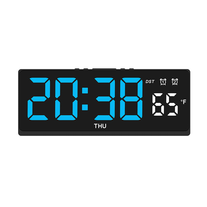 Digital alarm clock with large LED display and weather forecast Bowlift
