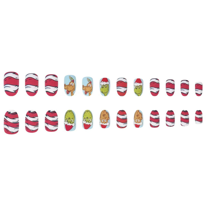 Artificial nail set with festive 3D designs Bowlift