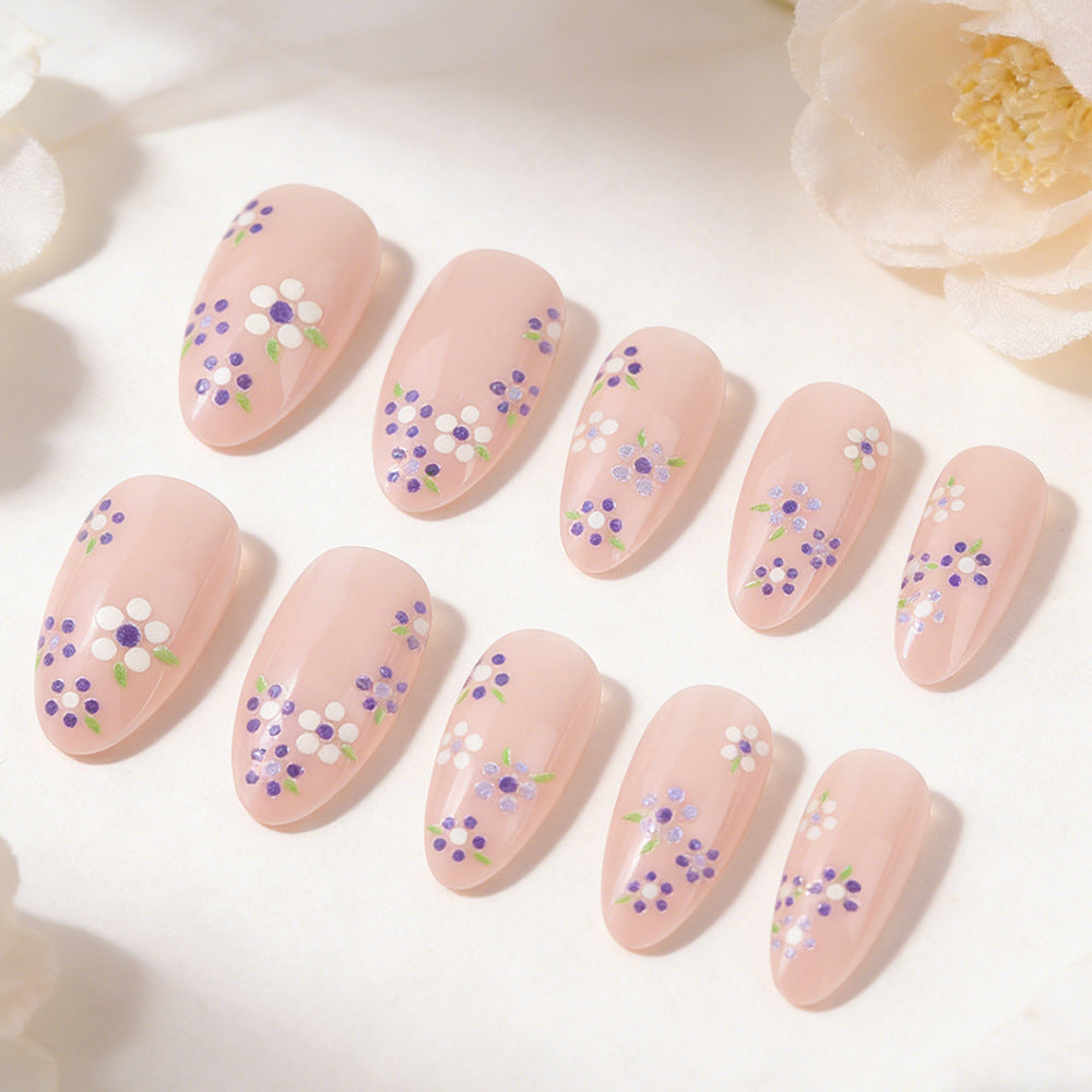 Floral Design Press-On Nail Art Set Bowlift 1787543104