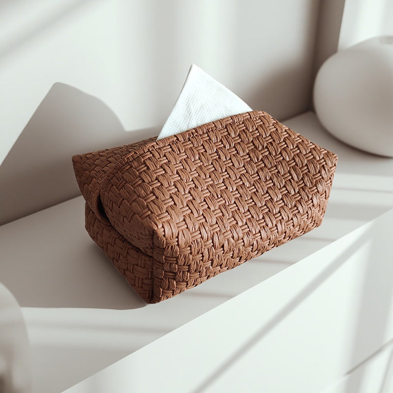 Woven Tissue Box Cover Bowlift