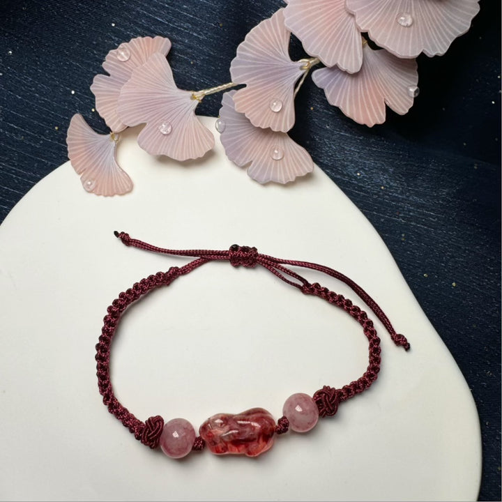 Adjustable Macrame Protective Charm Bracelet Bowlift
