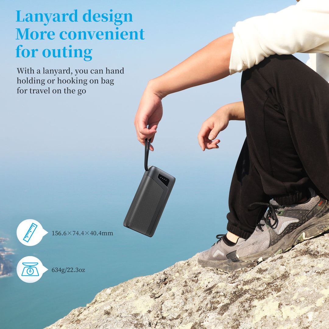 Portable power bank with integrated flashlight and fast charging function Bowlift