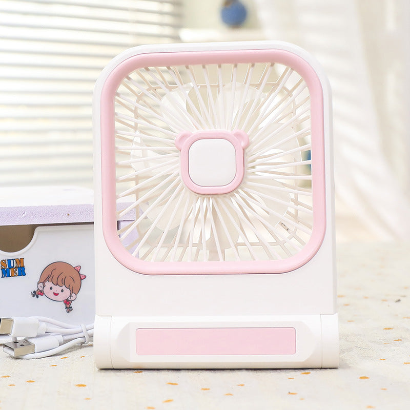 Portable Mini Table Fan with Multifunctional USB Connection Bowlift
