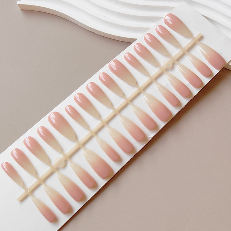 Artificial Nude Fingernails in the Elegant Ombre Look Bowlift