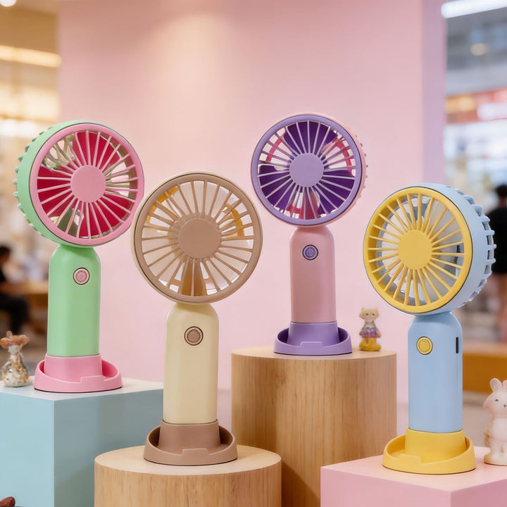 Women Portable USB Hand Fan with Flexibility Bowlift