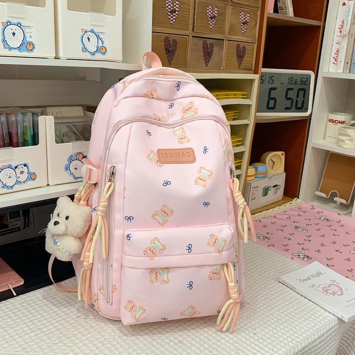 Cute Character-Printed Backpack Bowlift