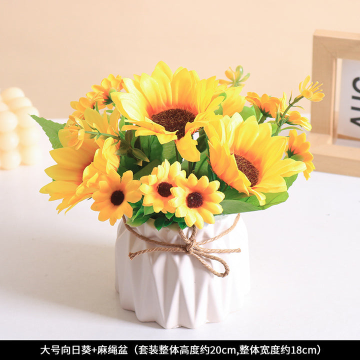 Home Decor Artificial Sunflower Arrangement