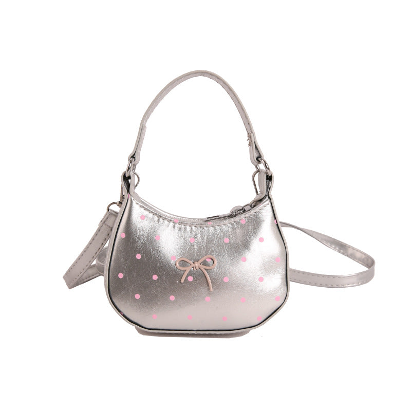 WoCharming Polka Dot Crossbody Handbag Bowlift