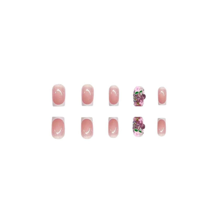 Glittery Floral Nail Art Enhancements Bowlift