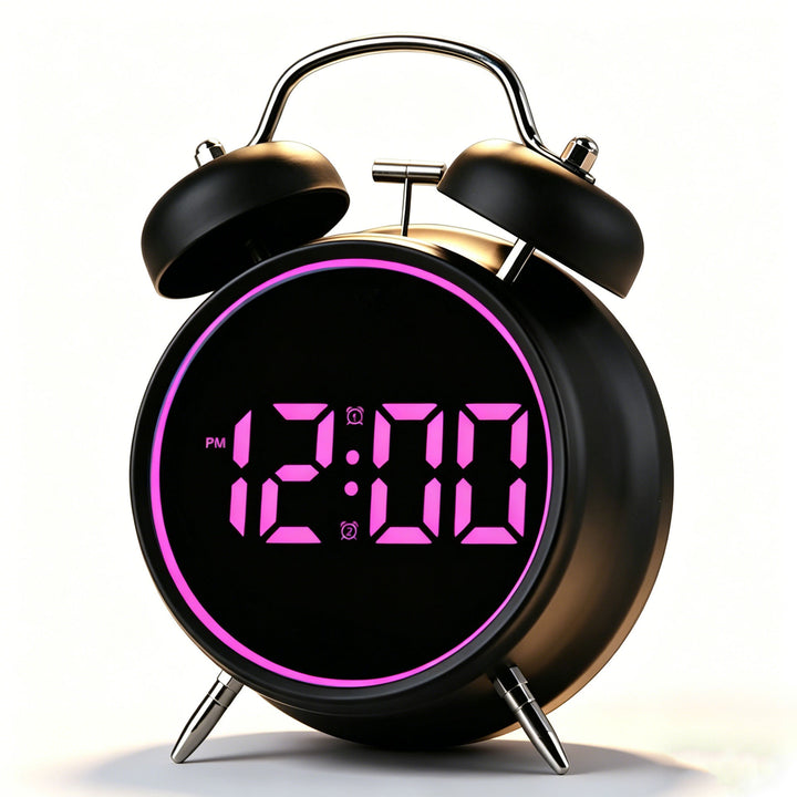 Digital alarm clock with large LED display and dual alarm function Bowlift