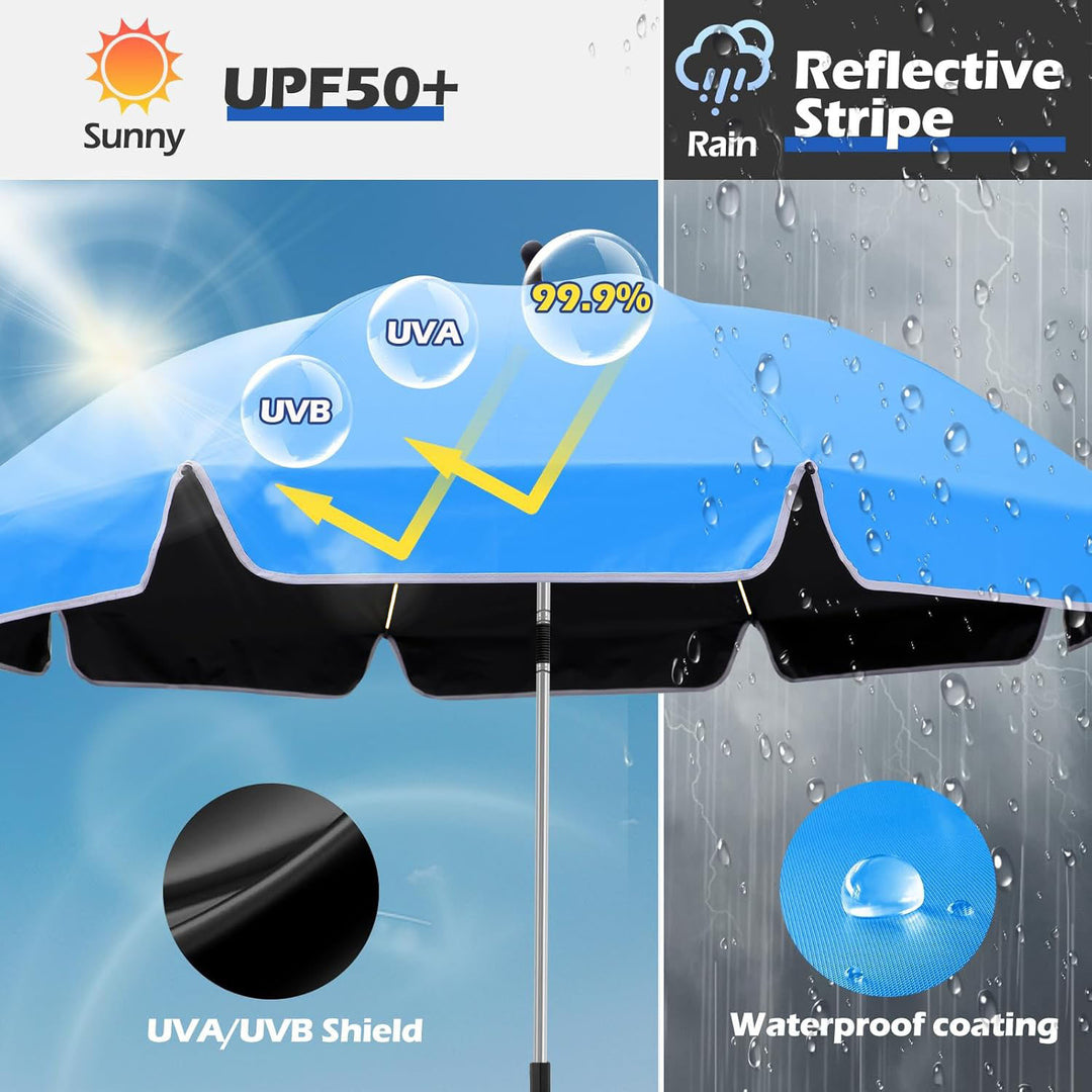 Women’s sturdy beach sunshade umbrella with adjustable mounting system Bowlift