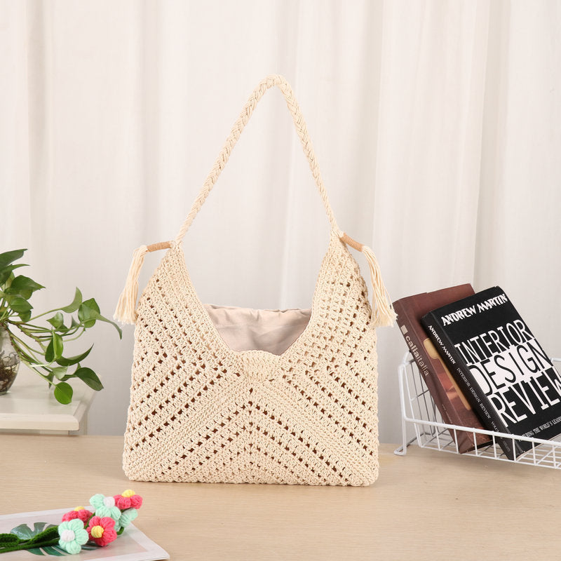 Handmade Macrame Shopper Bag Bowlift
