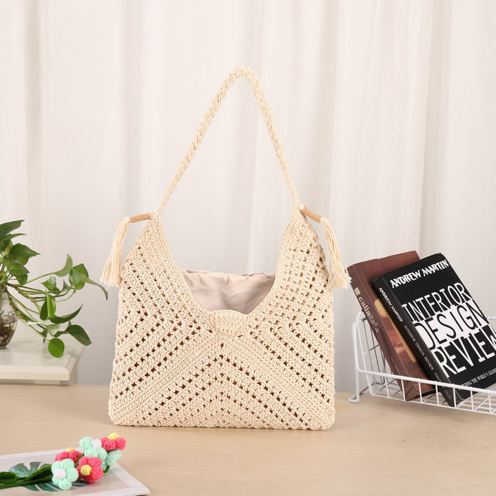 Handmade Macrame Shopper Bag Bowlift