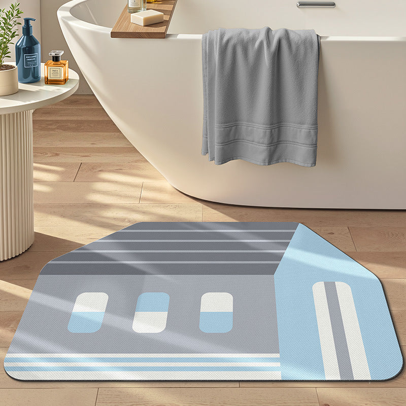Geometric Design Bath Mat Bowlift