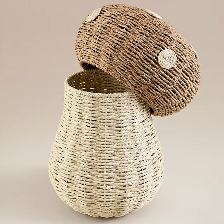 Playful storage basket in mushroom design Bowlift