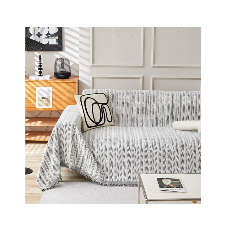 Cozy Textured Sofa Throw Blanket