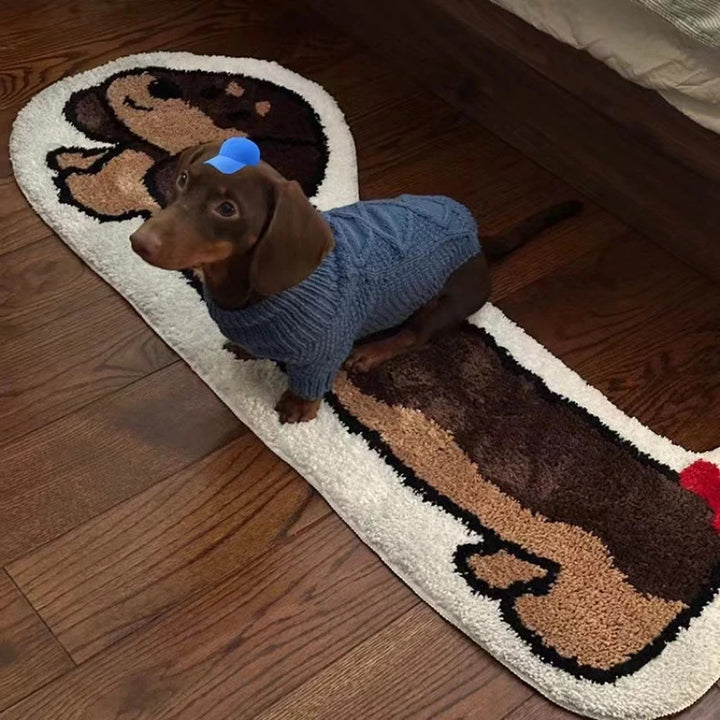 Cartoon Duck Shaped Plush Bath Mat