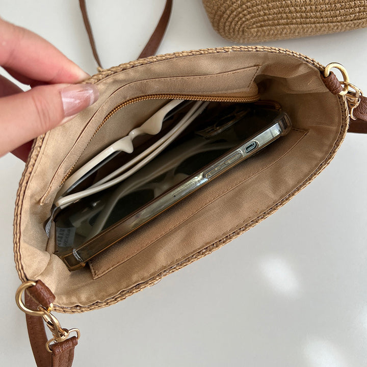Handcrafted Straw Bag with Modern Design Bowlift