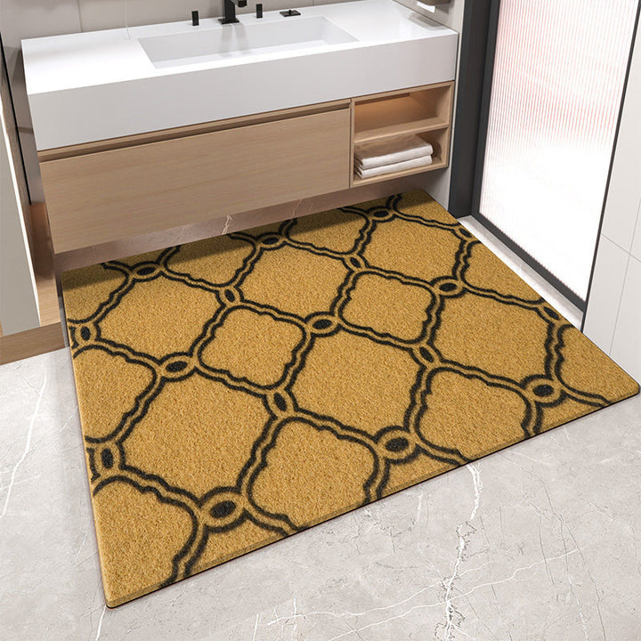 Decorative Stripe Pattern Bath Mat Bowlift