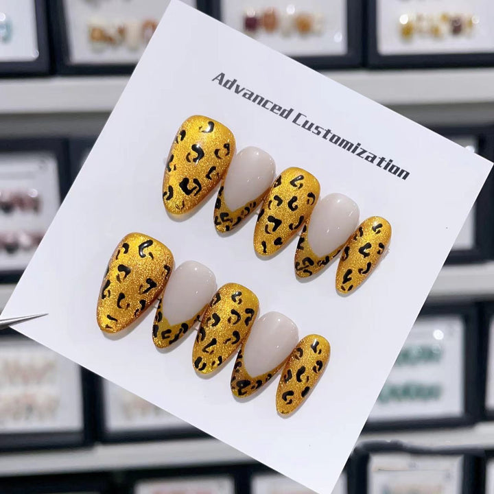 Glamorous Leopard Print Press-On Nail Set