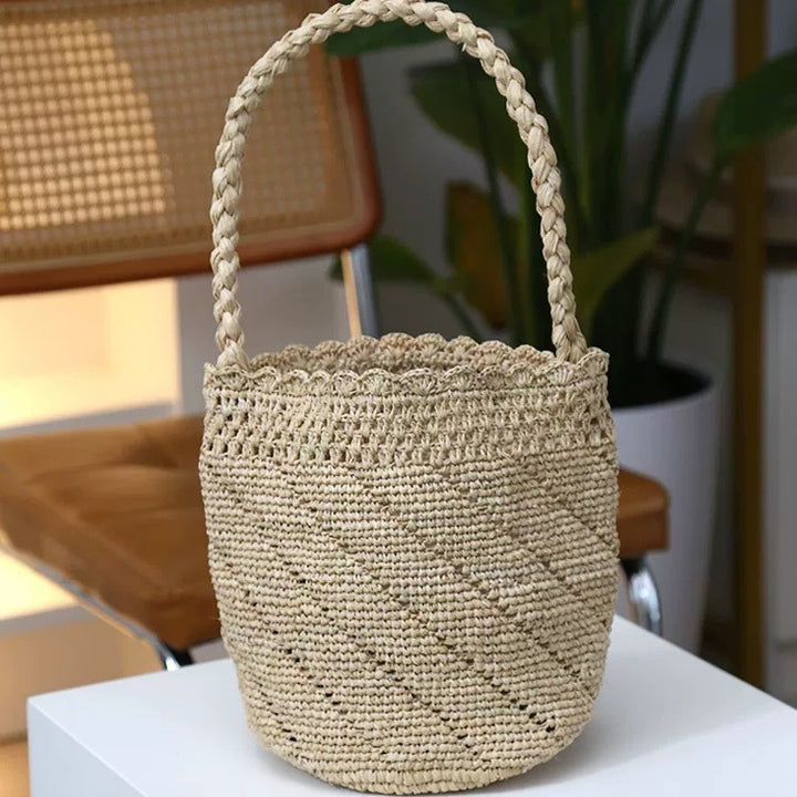 Handmade Macrame Bag with Unique Structure Bowlift