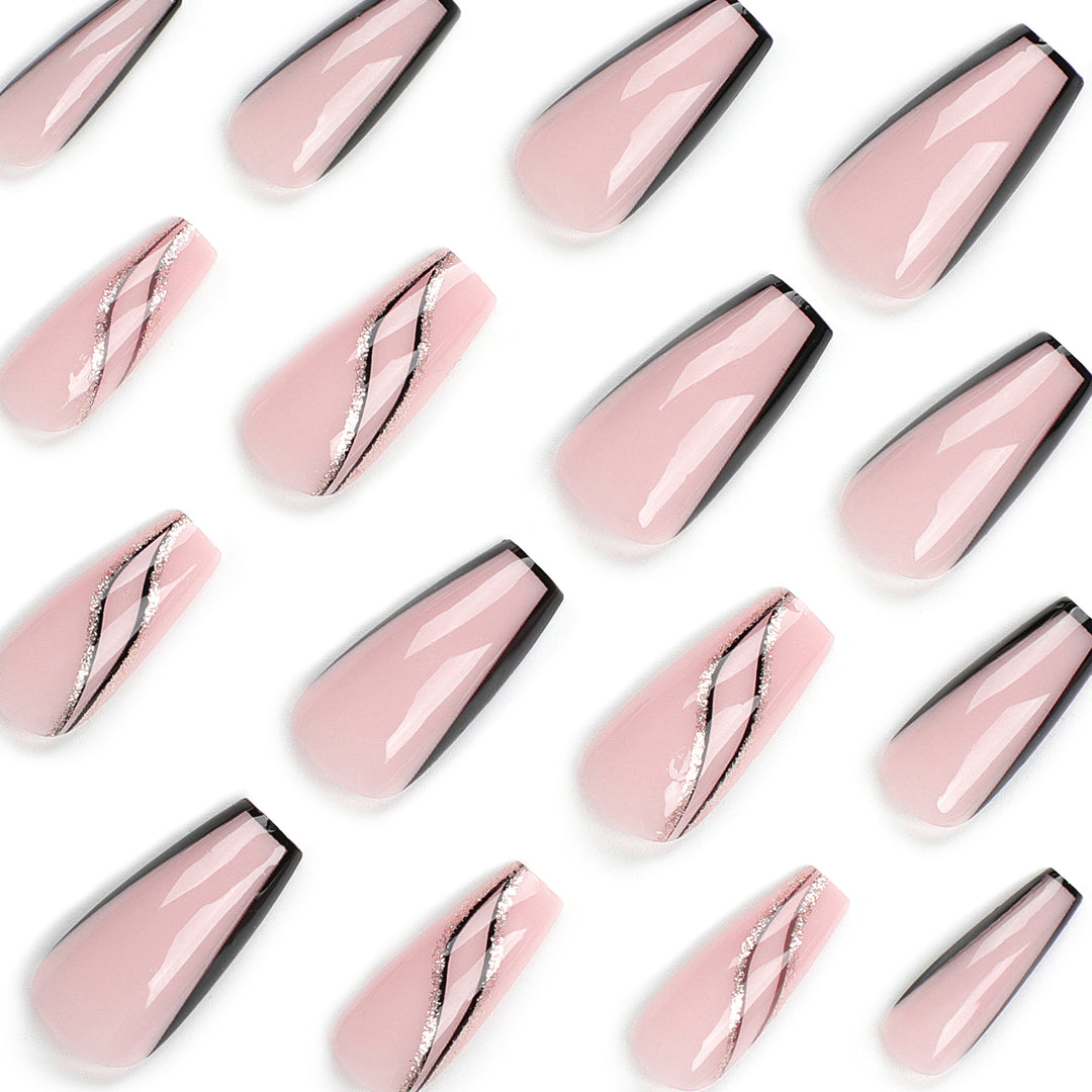 Artful Nail Extensions with Elegant Design Bowlift