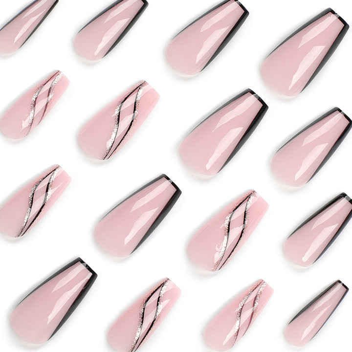 Artful Nail Extensions with Elegant Design Bowlift