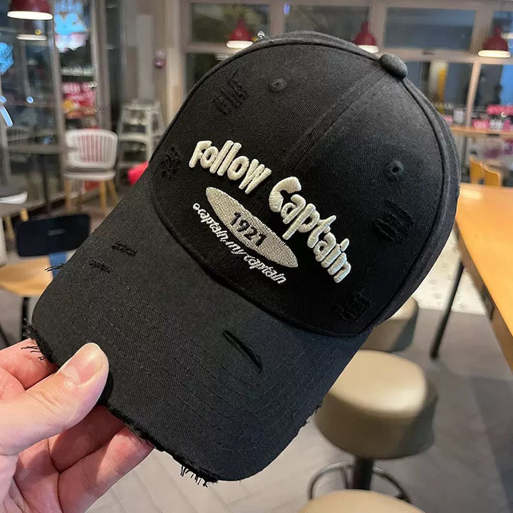 Men's Distressed Graphic Baseball Cap Bowlift 1784270078