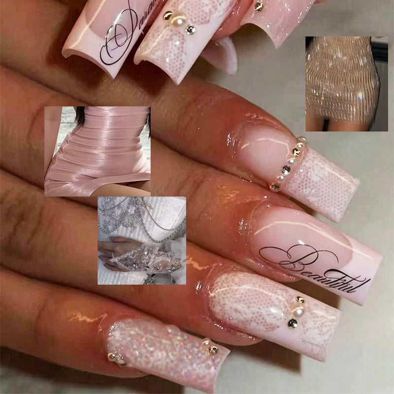 Shimmering Elegant Press-On Nail Tips Bowlift