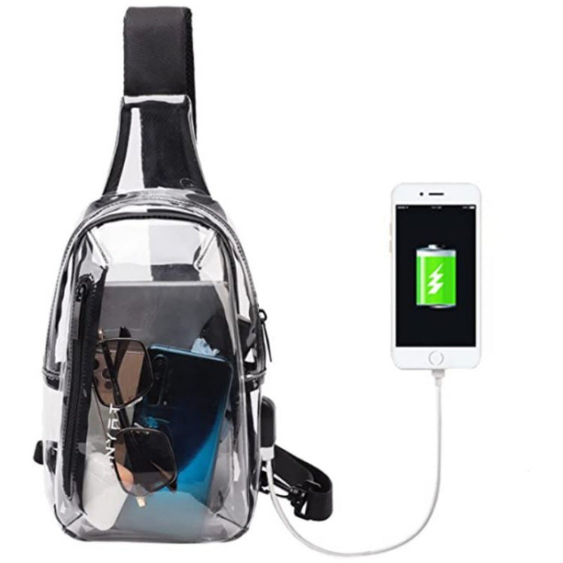 Transparent Shoulder Bag with Secure Access Bowlift
