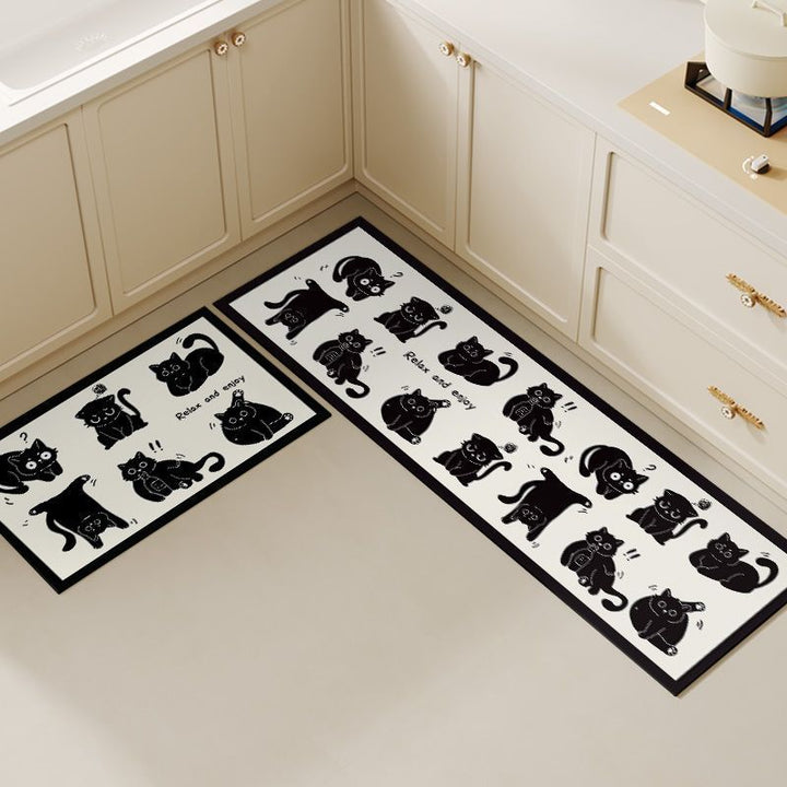 Cat-Themed Decorative Bath Mat