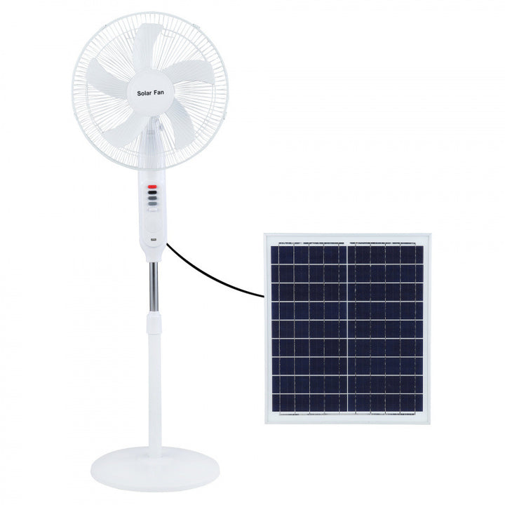 Unisex Solar-Powered Stand Fan with Remote Control and Adjustable Height Bowlift