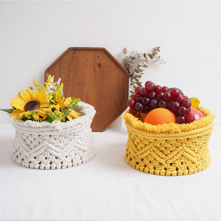 Decorative Macrame Storage Basket Bowlift